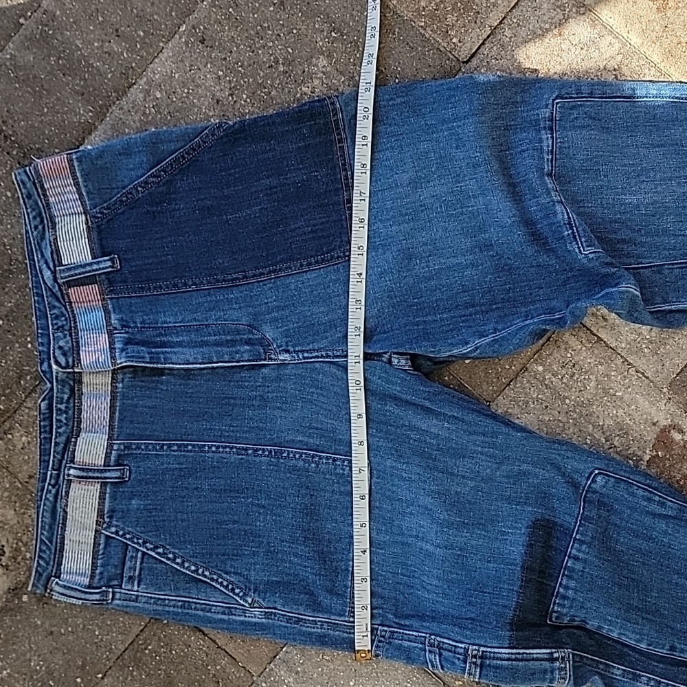 Pilcro By Anthropologie High Rise Patchwork Slim Boyfriend Jeans Sz 30 - Picture 12 of 16